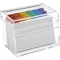 OSCO Caja de índice de acrílico- transparente (pequeña)
